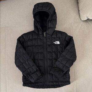 The North Face Quilted Black Toddler Hooded Jacket
